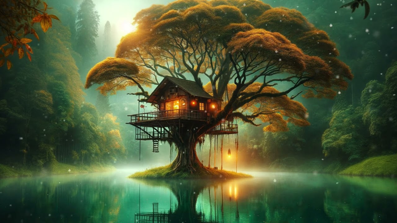 4K - Forest Lake - Ethereal Fantasy Ambient Music - Soothing Sleep ...